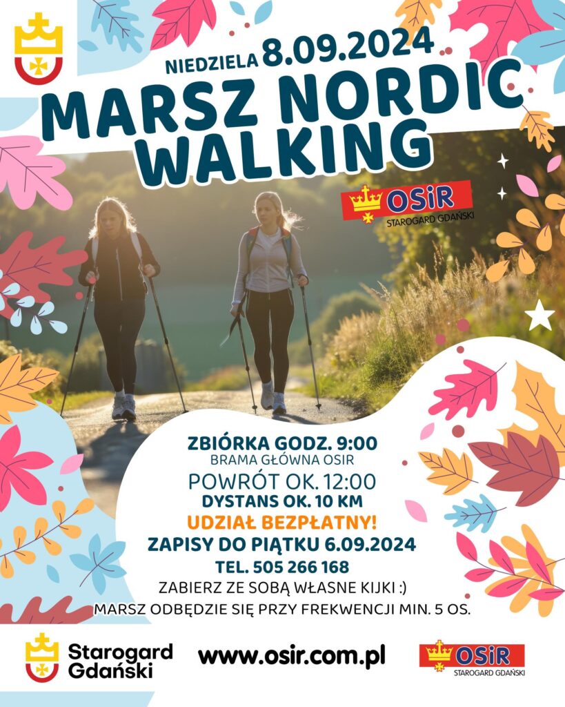 Jesienny Marsz Nordic Walking z OSiR